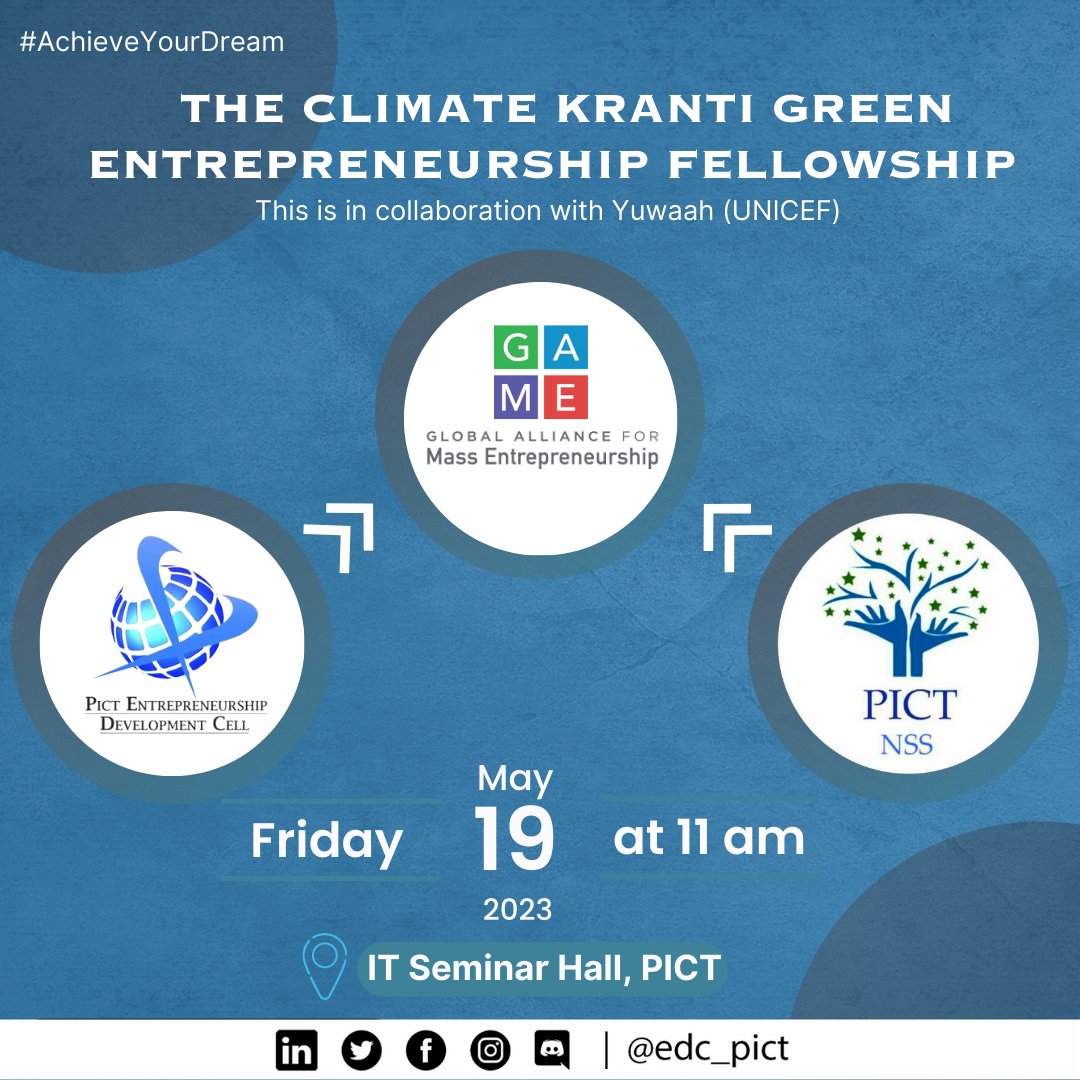EdcPict's tweet photo. ✨ This is the first time we are hosting such a grand event at PICT, and we can't be more excited to welcome their team!🚀 https://t.co/RTA9ro2VK2