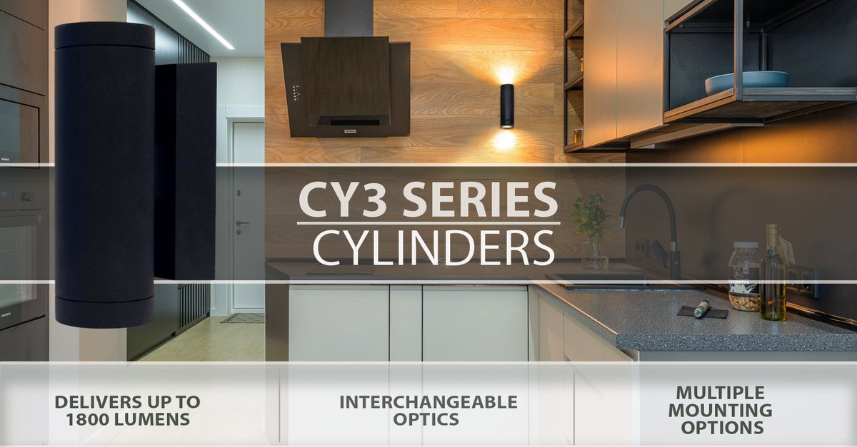ConTechLighting's tweet image. Style and functionality in a compact package. The CY3 Cylinder Series offers mounting and beam distribution options for suitable for a variety of applications. for more info click here: bit.ly/44QXP7C