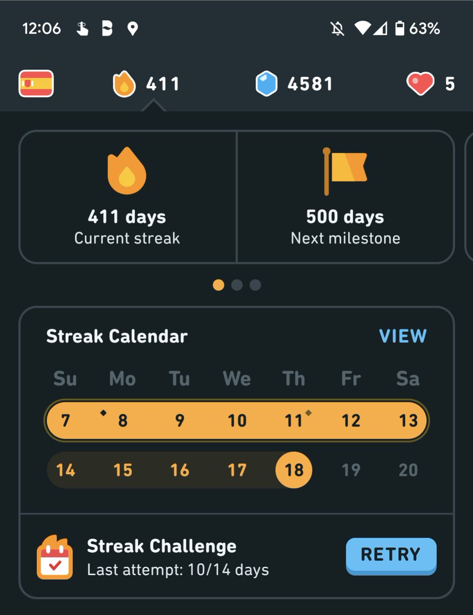 GyanCode's tweet photo. @duolingo I also used to have 5/5 streak freezes but now only have 3/3 for some reason https://t.co/KYGPj4psbO