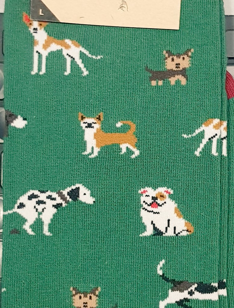 ugh_fm's tweet photo. Me he comprado unos calcetines de perretes y uno está cagando ❤ https://t.co/0RuE3B087x