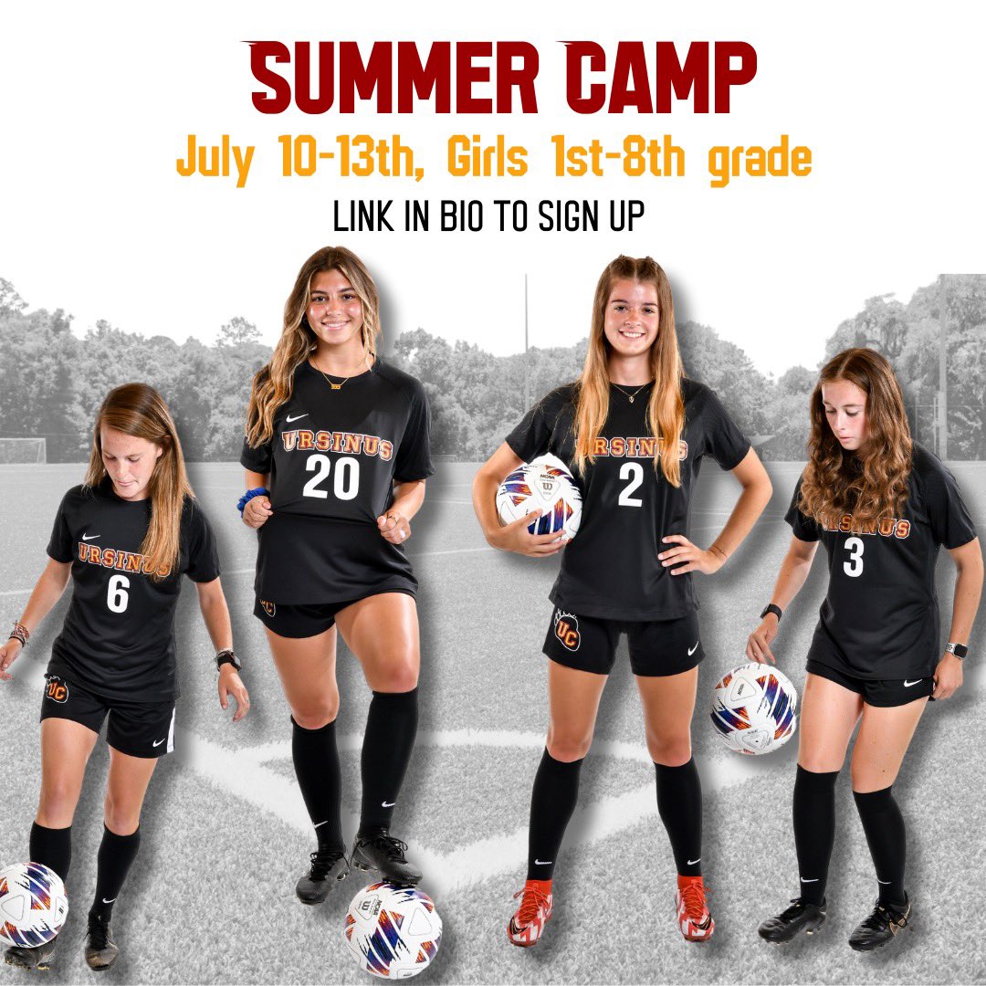 Summer camp with your UC Bears! We are pumped and prepped to host our 2nd annual youth camp! Sign up now!!  Don’t miss out!! ursinuscamps.com/youth-camps.cfm