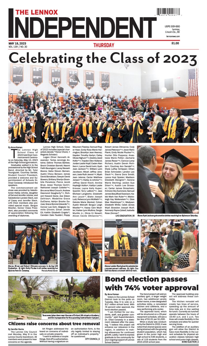Check out this week's edition of The Lennox Independent. Available on stands now — login anytime at lennoxnews.com