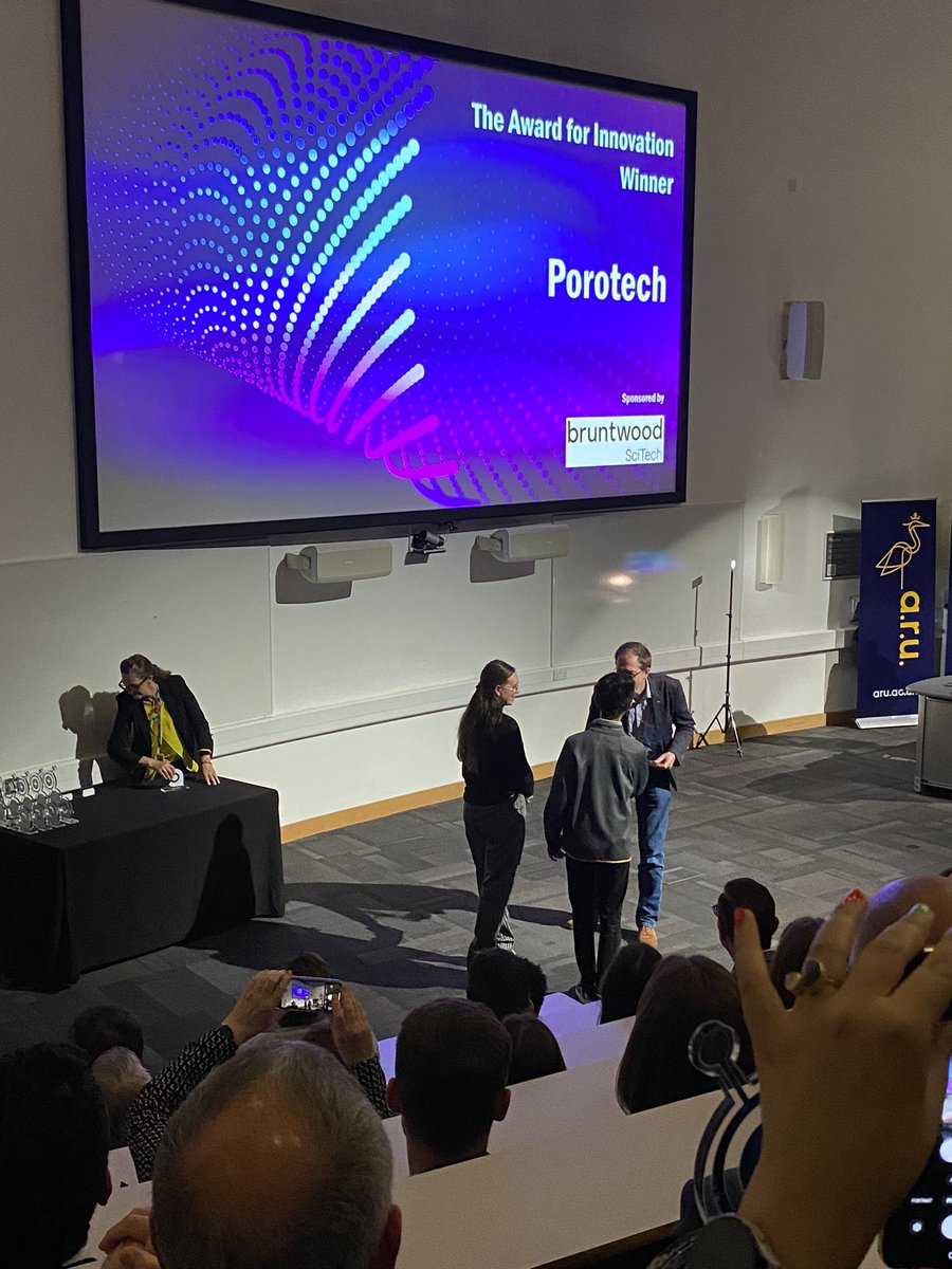 The award for innovation goes to <a href="/Porotech_Ltd/">Porotech</a>! Congratulations 🎉 

 #scitechawards