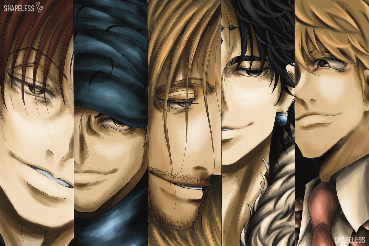 رسمت أفضل خمس شخصيات في ارك الخلافة بالنسبة لي 🎣♥️♥️

- كم واحد منهم ضمن التوب بالنسبة لكم؟

____

#HXH | #هنتر