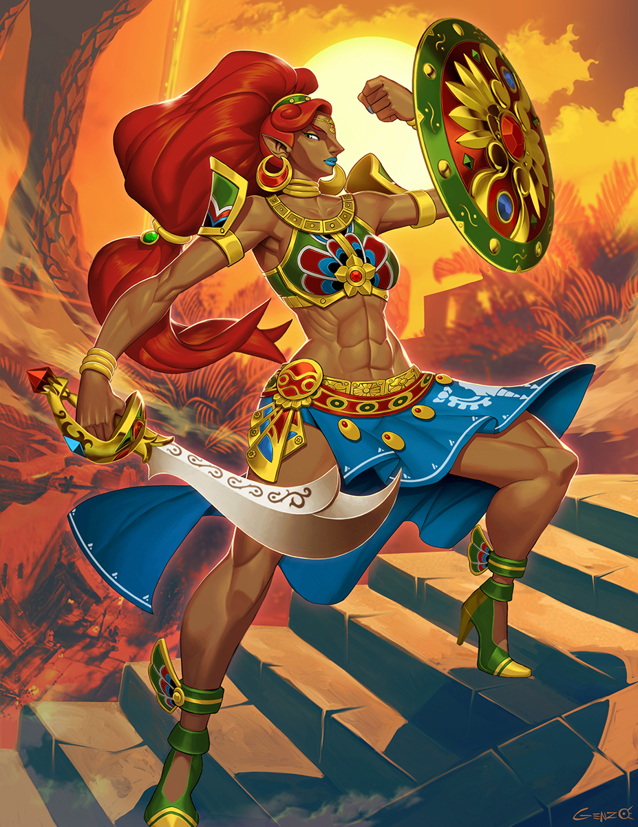 #urbosa from #gerudo tribe a #TheLegendOfZelda #commission done some time ago. #BreathoftheWild #TearsOfTheKingdom #ウルボザ #ゼルダの伝説 #ティアーズオブザキングダム #TOTK #BOTW