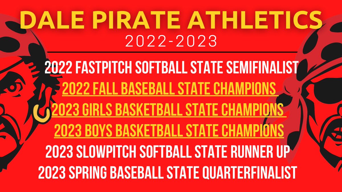 As the school year comes to a close, we would like to thank our school, administration, fans and community for making Dale a special place!! We Honor the Past, Celebrate the Present and Embrace the Future! Here is to another successful school year! Go Dale! #DaleDNA #GoDale