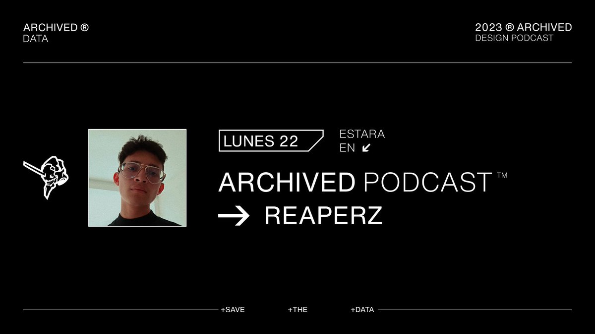 ArchivedPodcast's tweet image. Este Lunes 22 tendremos a @REAPER_Z_  en Archived Podcast.  

⏰ 7:00 PM CST   
📺twitch.tv/archivedpodcast 

🖤#SaveTheData