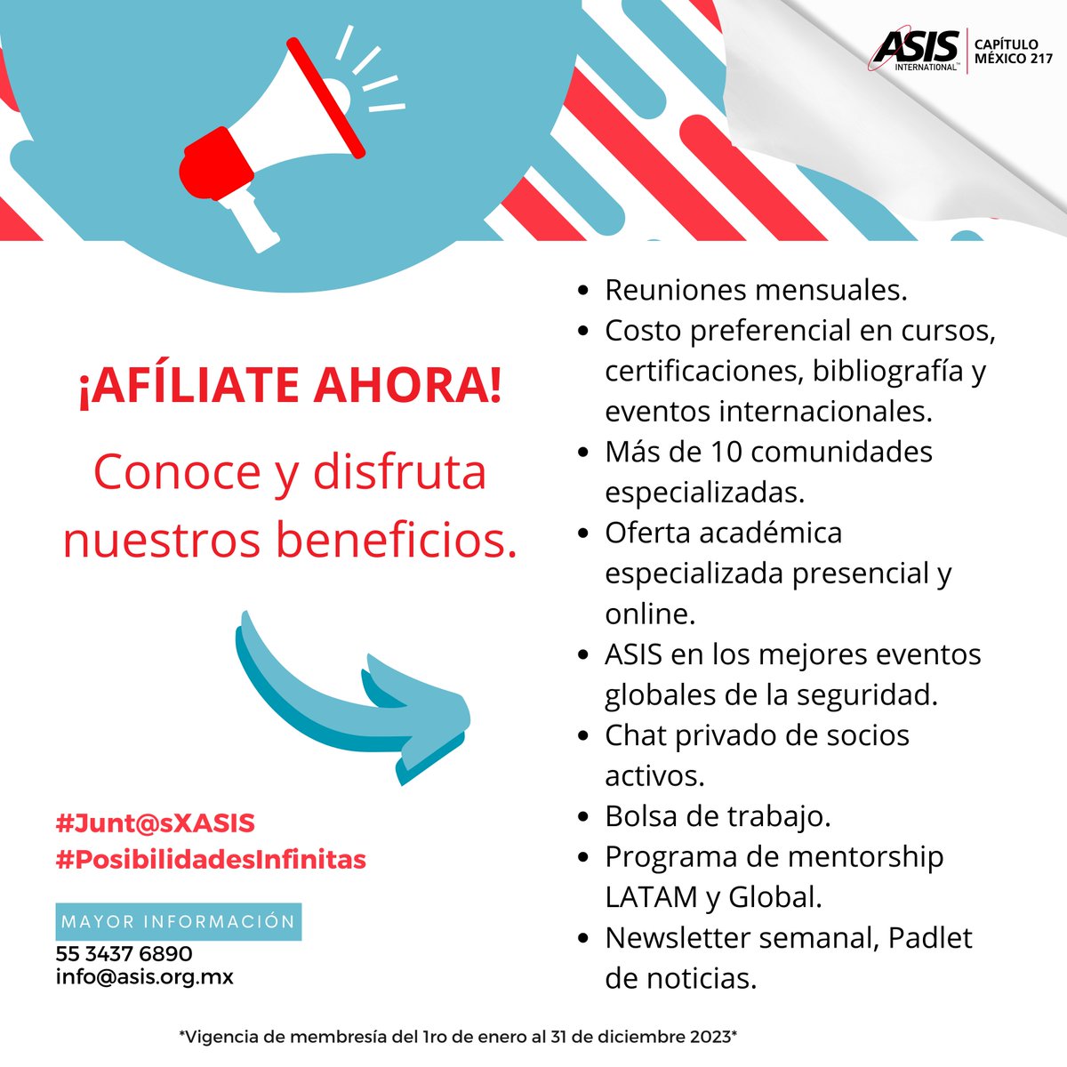 asismexico217's tweet image. 🤩¡No te quedes fuera!🤩
Para más información comunícate al:
☎️55 3437 6890 /📧 info@asis.org.mx
#JuntosXASIS
#PosibilidadesInfinitas