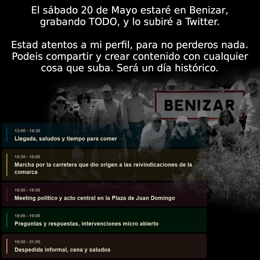 #YoNoVoto #YoNoVotare #Benizar #20M #RompeTuVoto #AbstencionActiva