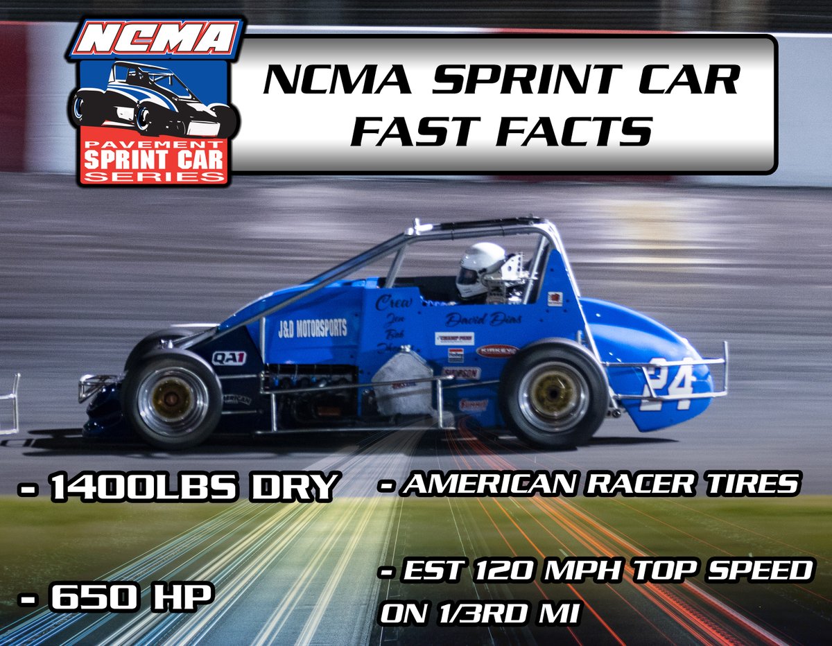 NCMA Sprint Cars bring their high speed thrills to the All American Speedway this weekend! These 1400 lb cars are built for speed with 650 horsepower and over 100 mile per hour speeds in Roseville! Grab tickets for Saturday night's action at AllAmericanSpeedway.com