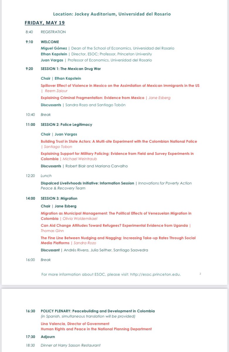 juanf_vargas's tweet photo. After the roaring success that was #ALCAPONE2023 earlier this week in the May @RIDGE_uy Forum (see summary 👇🏽), how exciting it is to kick off the 1st Latin America @ESoConflict Conference in @URosario tomorrow #EconTwitter #PolisciTwitter @EconUrosario https://t.co/eg4CaQtTZw