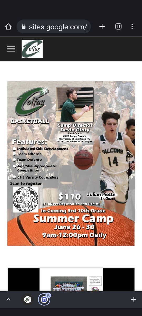 Colfax HS Athletics tweet media