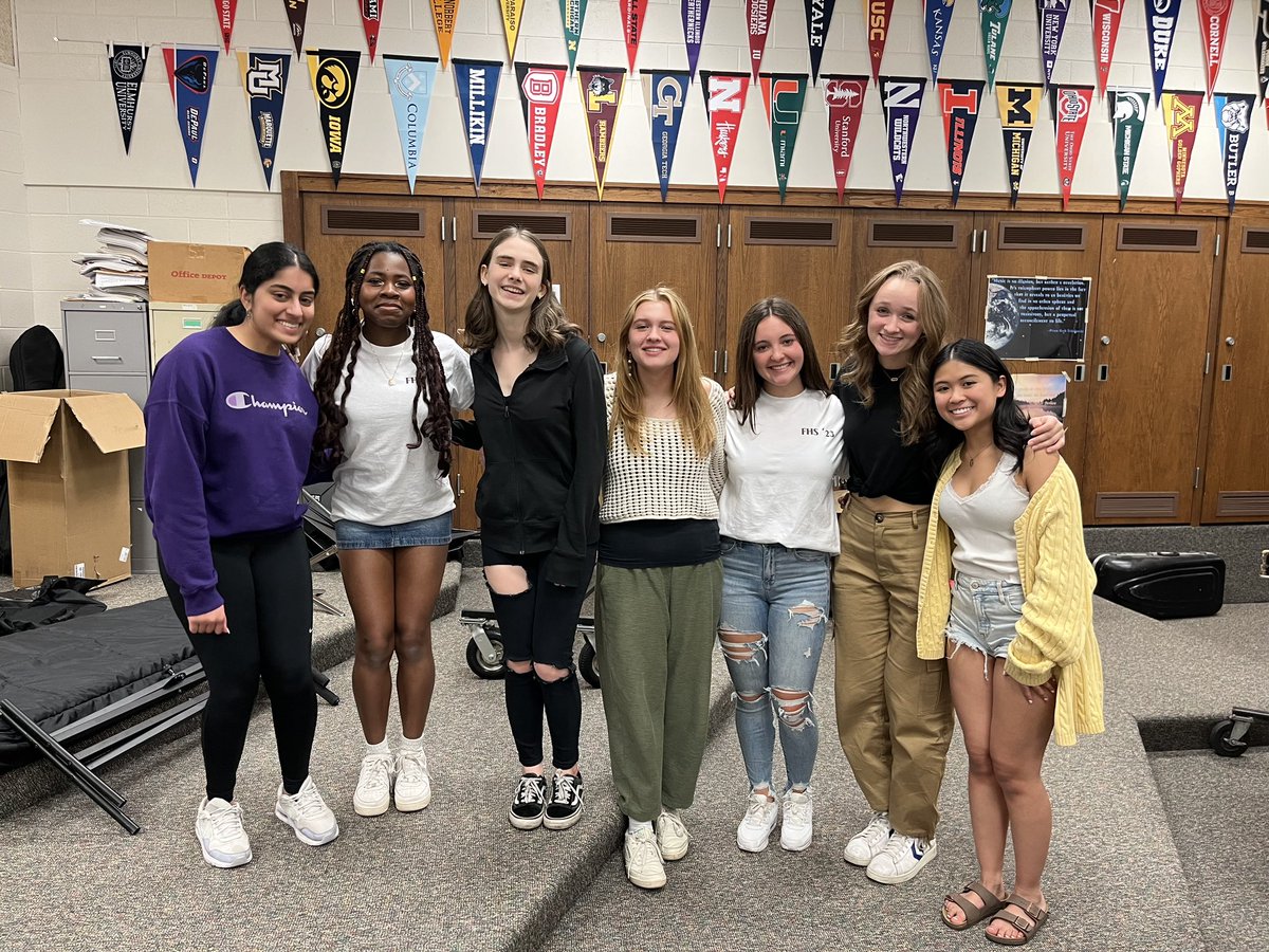 Seniors’ last day in choir! We’ll miss you all so much— Best of luck in your future endeavors!! #findyourvoice