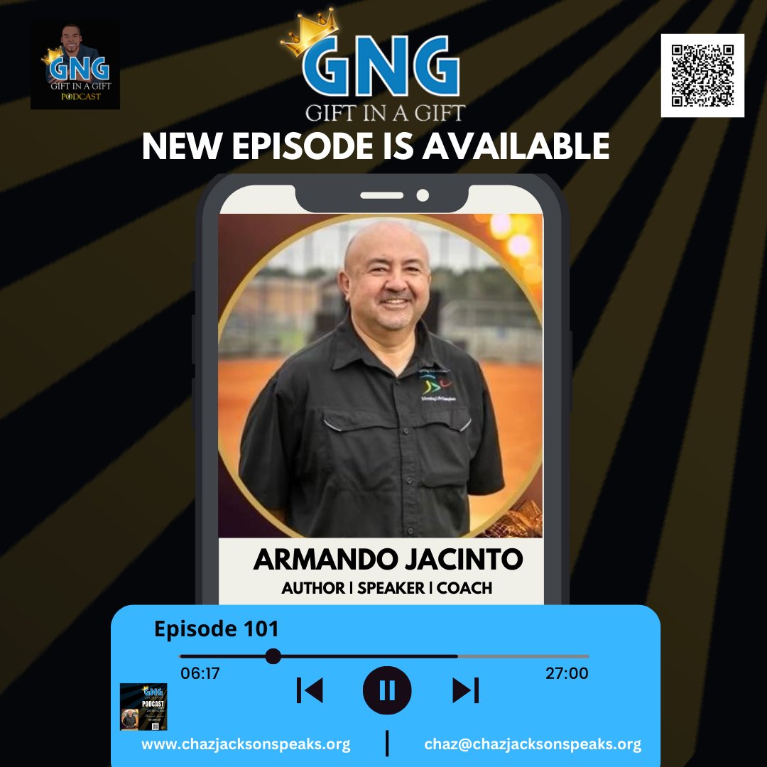 🔥Gift in a Gift (GNG) Podcast episode 👑#101 👑is now available on your FAVORITE podcast platform!

Click link below!!👇🏿 👇🏿 👇🏿 👇🏿 👇🏿 👇🏿
chazjacksonspeaks.org/gift-in-a-gift…

#chazjacksonspeaks #springisd #coachjacinto #gngpodcast #giftinagift #podcast #Godsgraceneverfails