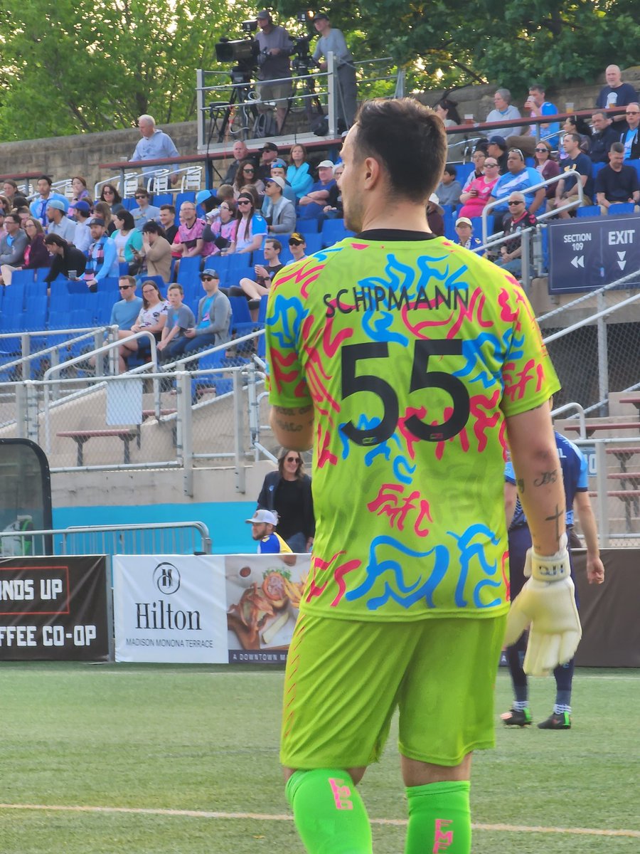 Our keeper in the new Retro kit!