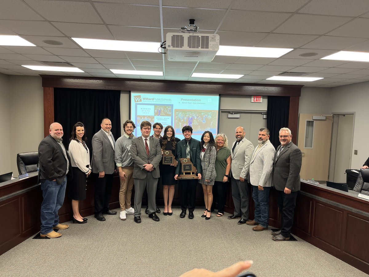 DrKevinMorrison's tweet photo. So proud of our @Willard_HS Speech and Debate and their State Championship! #1T1W #itsgoodtobeatiger @willardschools @WillardSports https://t.co/5X0QKw98ux