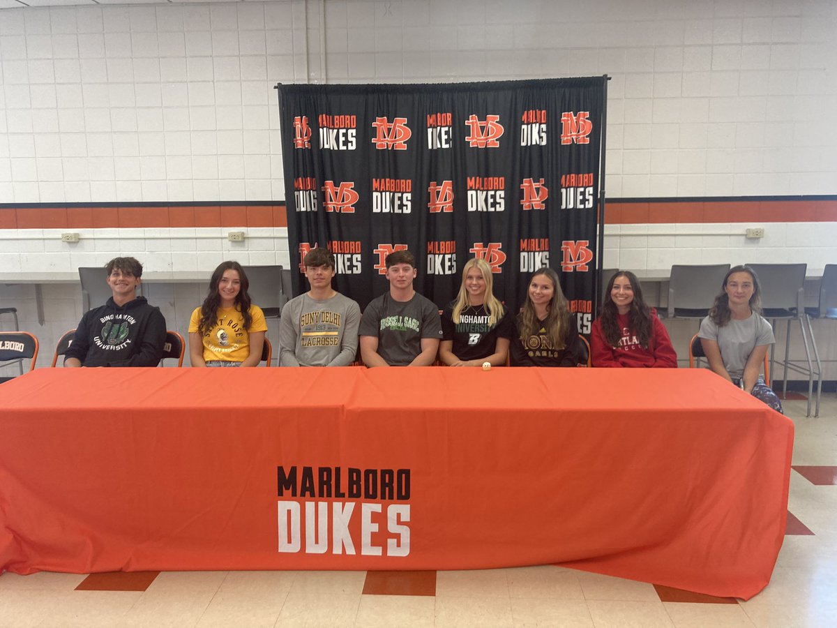 PeteCarofano's tweet photo. Congratulations to our “track crew” Jose, Steph, Alivia, and all the MHS seniors who will be competing at the next level.  We are proud of you! https://t.co/QI6Bv6ceQj