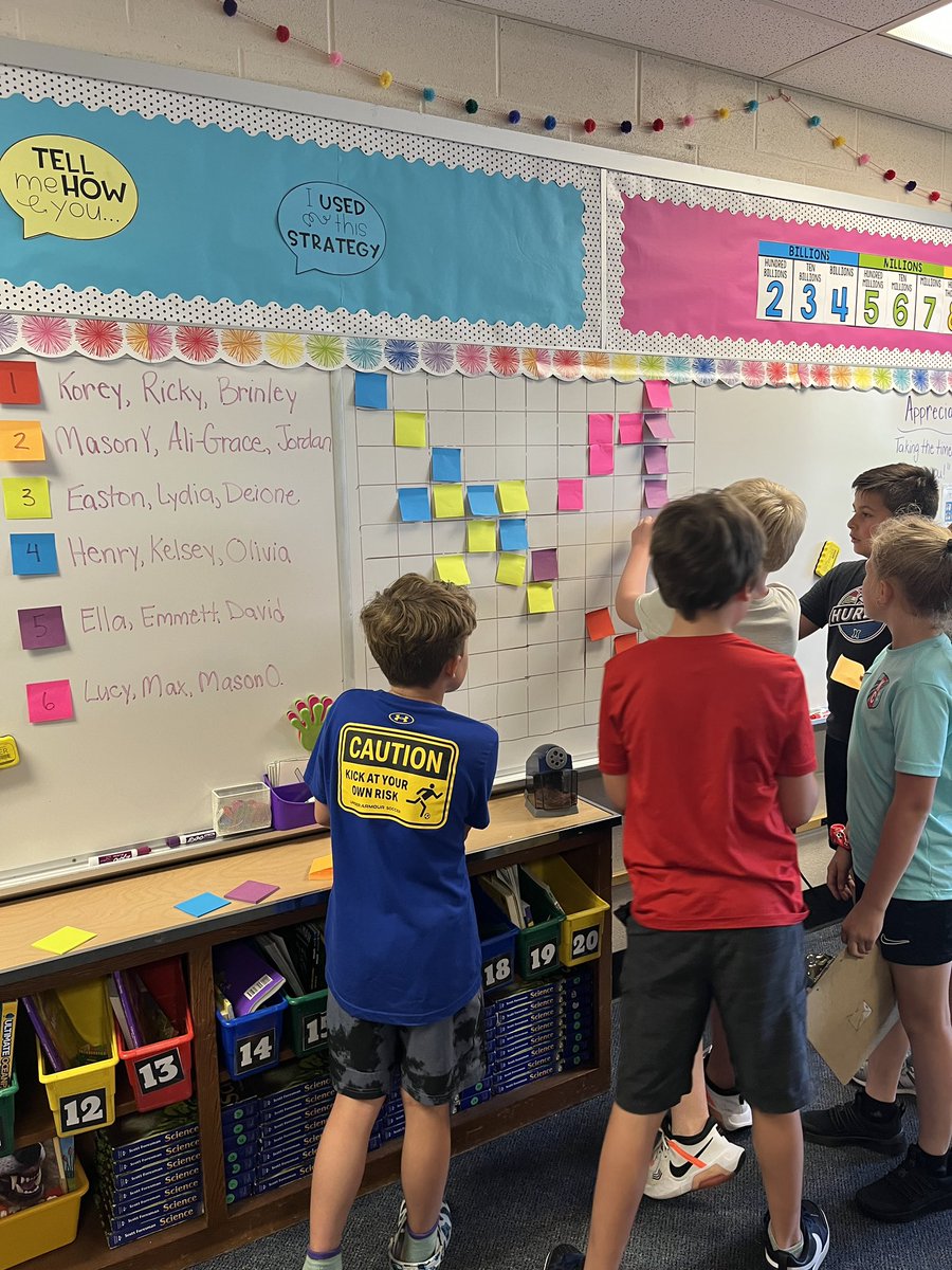 One last time playing our favorite Connect Four review game before our last math test! #pleproud