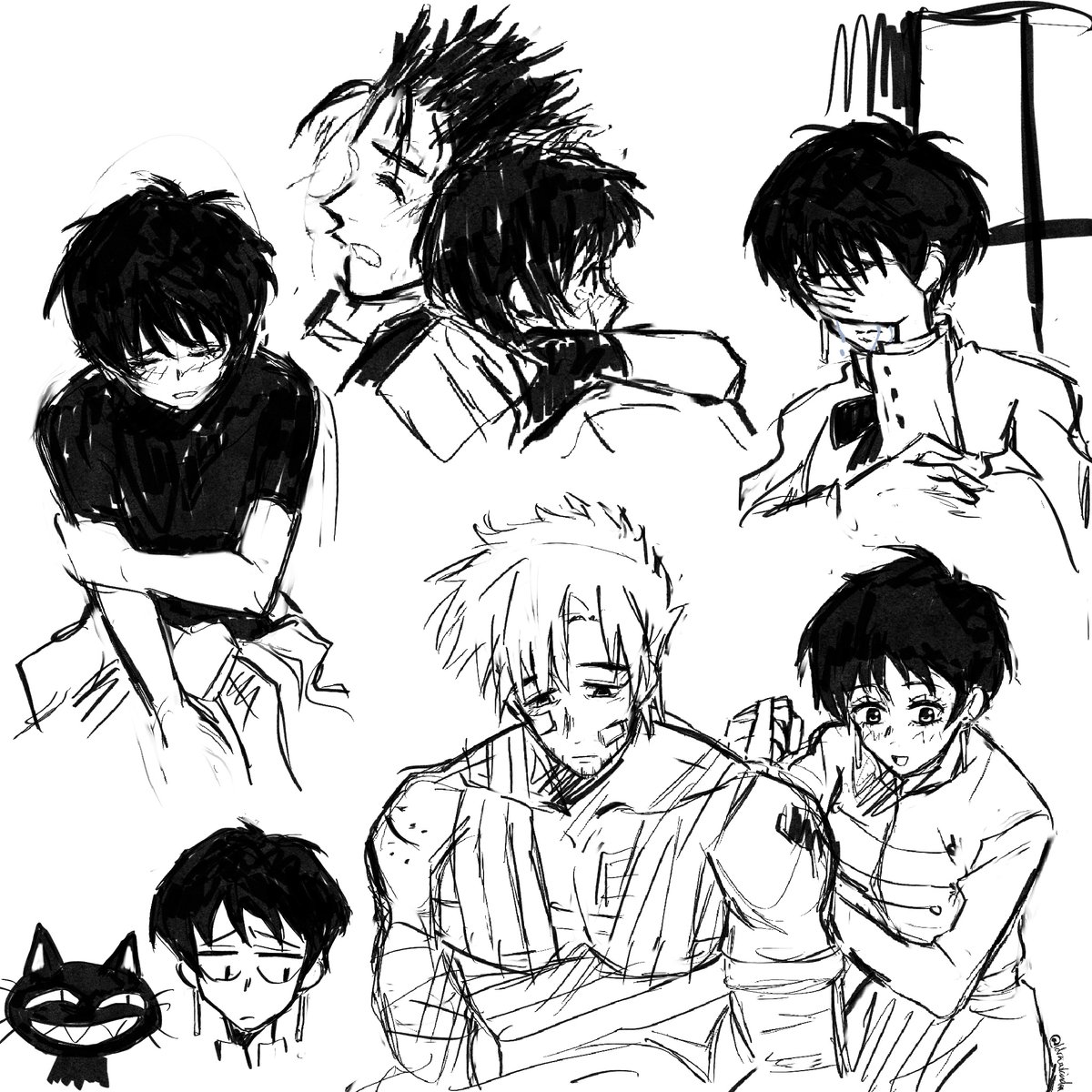 Mars0602's tweet photo. Sketches from the anime and manga #vashmeryl https://t.co/70iyJGabzK