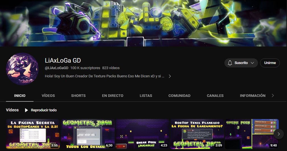 <a href="/LiAxLoGaGD/">LiAxLoGa</a> 
Felicidades por tus 100k subs!!
Te lo mereces mucho =DDDD