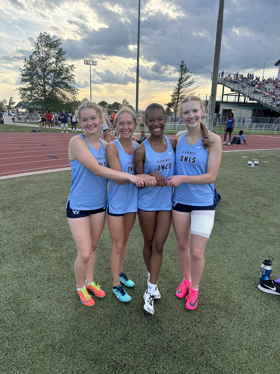 The girls will have a chance to defend their state title. Nora Howard, Bri Floyd, Hannah Lester, and Abi Faimon qualify in the 4x100. #913to316