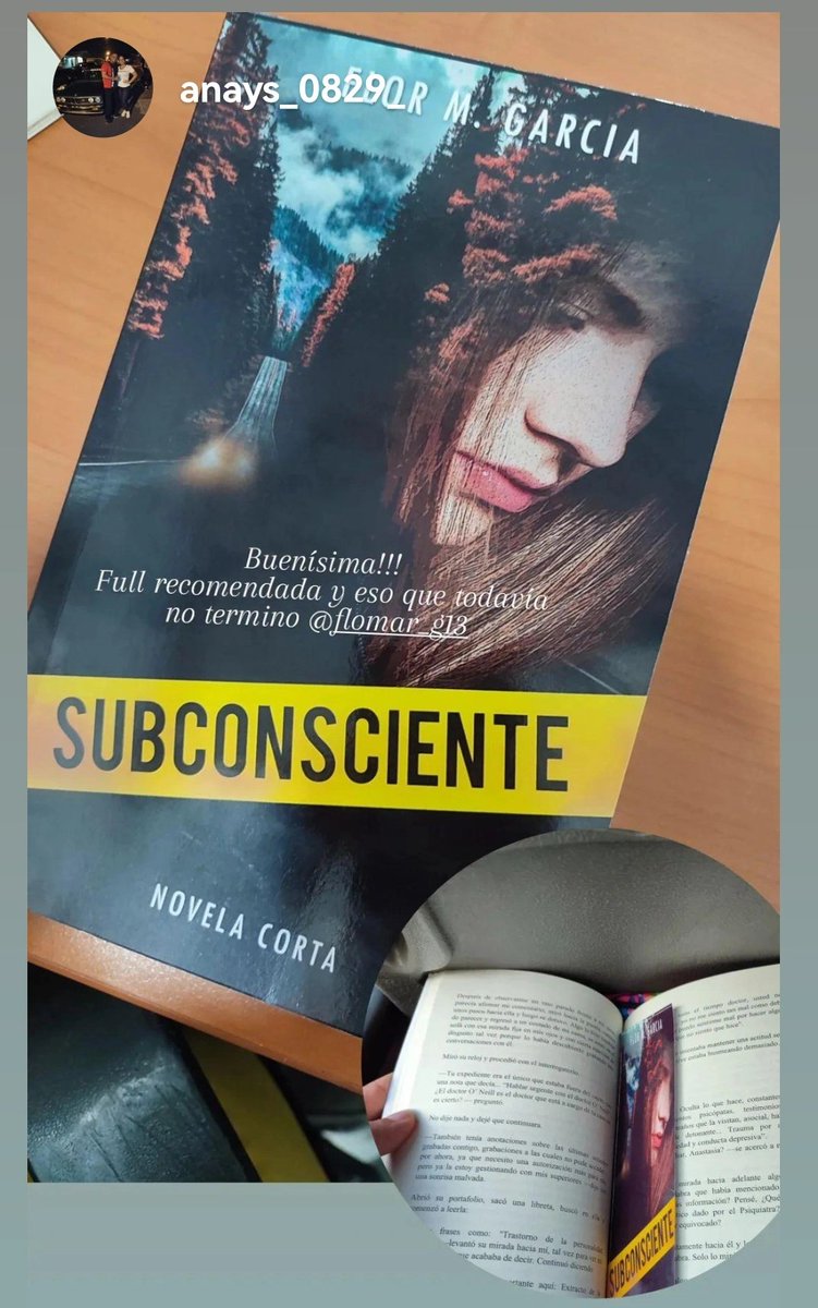 Flomar2020's tweet image. Cuando veo estas cosas🥰🥰 mi día se alegra.
Feedback de lectores. ❤️
#subconsciente #flormgarcia #thriller #suspenso #novela #queleerhoy #UnLibroAlDia #writer 
 #escritorespanameños