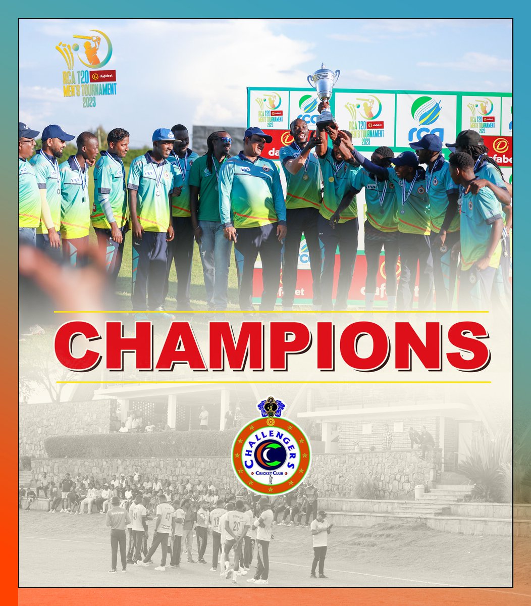 MFidele's tweet photo. @GCricketStadium @RwandaCricket @CharlesHaba @stevoem @Rwanda_Sports @AuroreMimosa @zniyonkuru @NgarambeRwego @RwandaOlympic @landry_rurangwa @Dafabet 👉🏏 Dafabet RCA T20 Men’s Tournament 2023
#FinalRanking
1⃣ Challengers CC 🥇🏆
2⃣ Telugu Royals CC🥈
3⃣ IPRC Kigali CC 🥉
4⃣ Right Guards CC
5⃣ Zonic Tigers CC
6⃣ Kigali CC
#RCAdafabetT20 #MenT20 https://t.co/i9jPDIioYj
