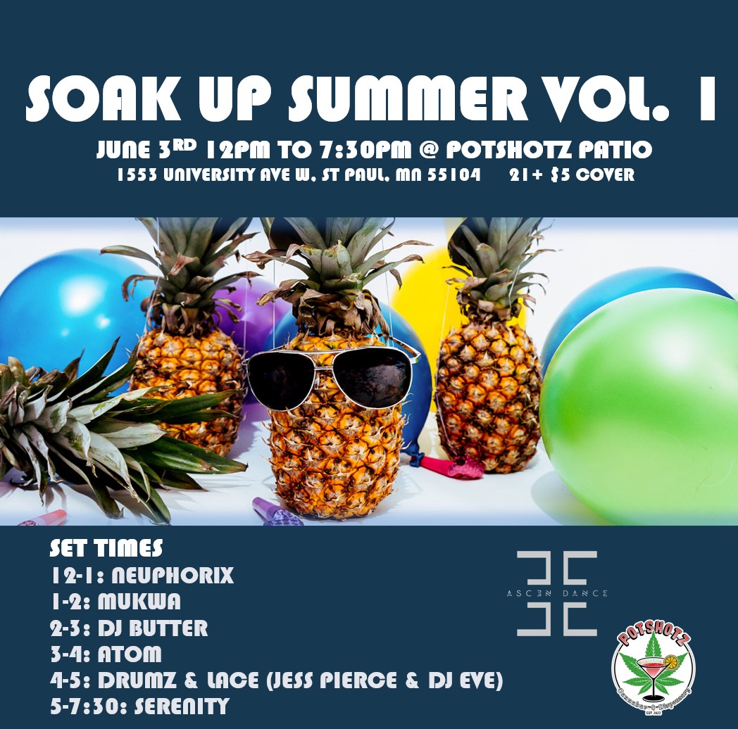 🌞Summer Patio Party🌞 June 3rd

Live DJ's on our patio all day
420 Friendly
Food Truck
$5 Cover