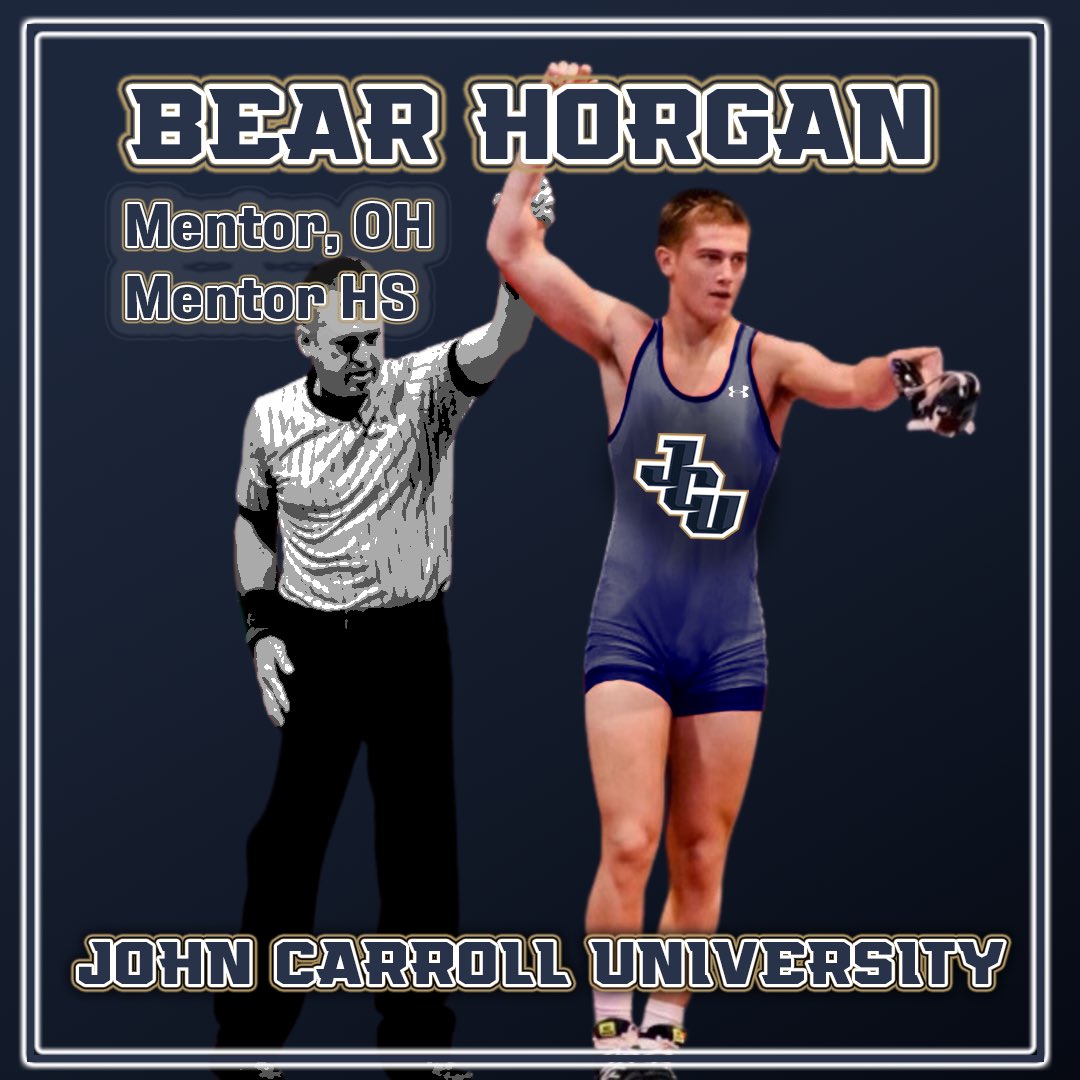 JCUwrestling's tweet photo. Coming from @MentorWrestling, please welcome @BearHorgan to #jcuwrestling. https://t.co/NGrpWLiOnG