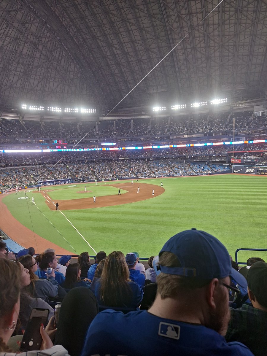 hannnahinglis's tweet photo. LETS GO BLUE JAYS! 
From Scotland to Toronto for the game! Students from Borders College Scotland.

SEC210 Row 6 seats 101- 106. https://t.co/6AjY0DlCVe