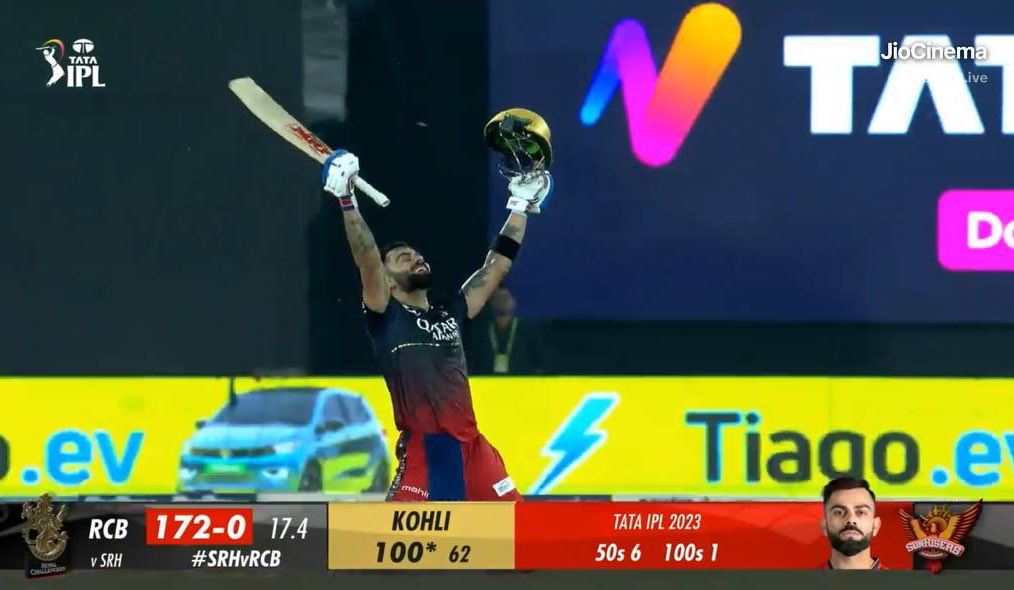 HUNDRED for Virat Kohli
6th IPL Century for the GOAT😭❤️
All Hail The King 👑
#KingKohli #TheKing