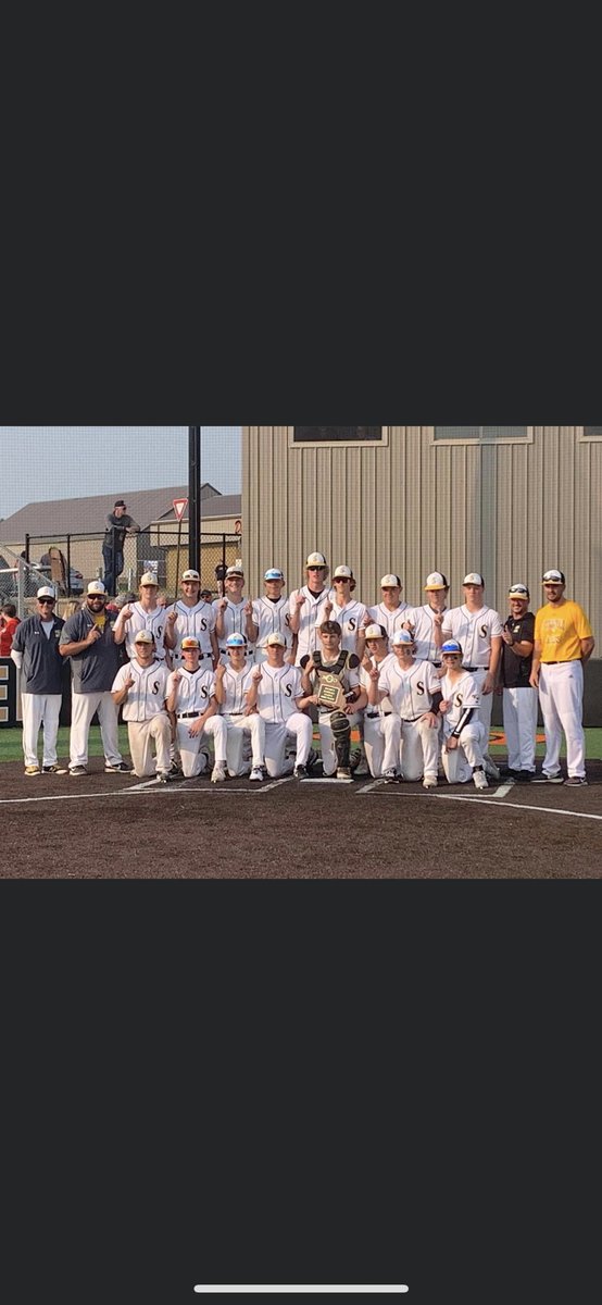 SullivanBBall's tweet photo. 16-5 win and your Eagles are District Champs!! So proud of all my boys and the coaching staff! Let’s keep it rollin! 

Going 3-4 at the dish with 2 doubles and 4 RBI. Chase Blue is Worthy!! https://t.co/MeNLovU34e