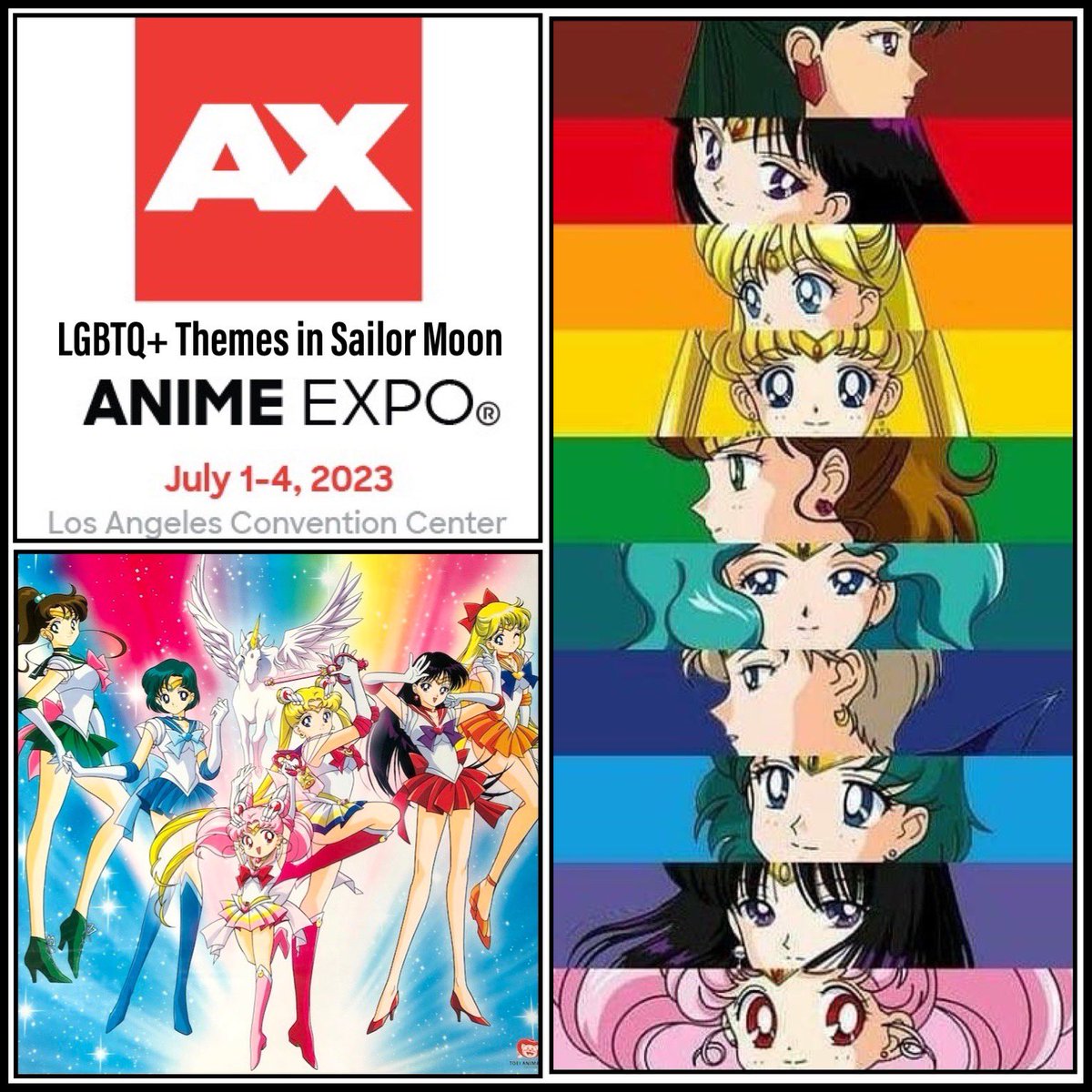 amdiazart's tweet photo. Hey gang, so I’m happy to announce that coming this July at @AnimeExpo in Los Angeles, I will be joining @MarinaHSharpe &amp; @CutieMissMoonie for a panel discussion of LGBTQ+ themes that exist in the beloved magical girl series SAILOR MOON! Please join us! https://t.co/evdWrzbbuJ