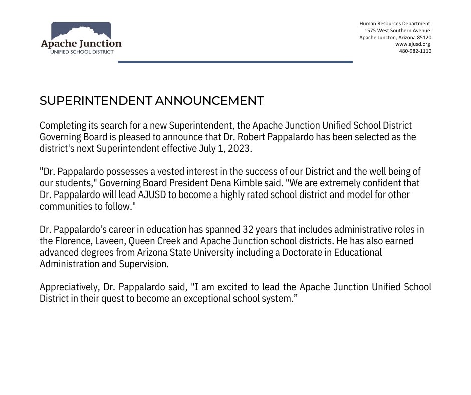 Apache Junction Unified School District tweet media