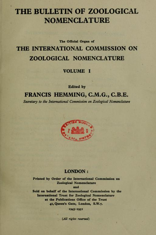 nicolekearney's tweet photo. 1943: the "Decision [was made] to Establish the Bulletin of Zoological Nomenclature". The 4200+ articles published between then &amp; 2008 don't (yet) have DOIs. But they're coming! Thanks so @ZooNom @biodivlibrary #RetroPIDs. I just have to check 4200+ lines of article data. Sigh. https://t.co/k3ejokyFpD