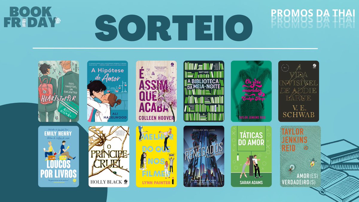 PROMOS DA THAI | promoção de livros tweet media