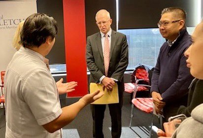 PaulFletcherMP's tweet photo. I met with local pharmacists who are very concerned about Albanese Government’s move to introduce 60 day dispensing. An informative discussion about the community health services pharmacists provide &amp; what could be at risk given the lack of consultation before this was announced. https://t.co/ah6UQPMX8c