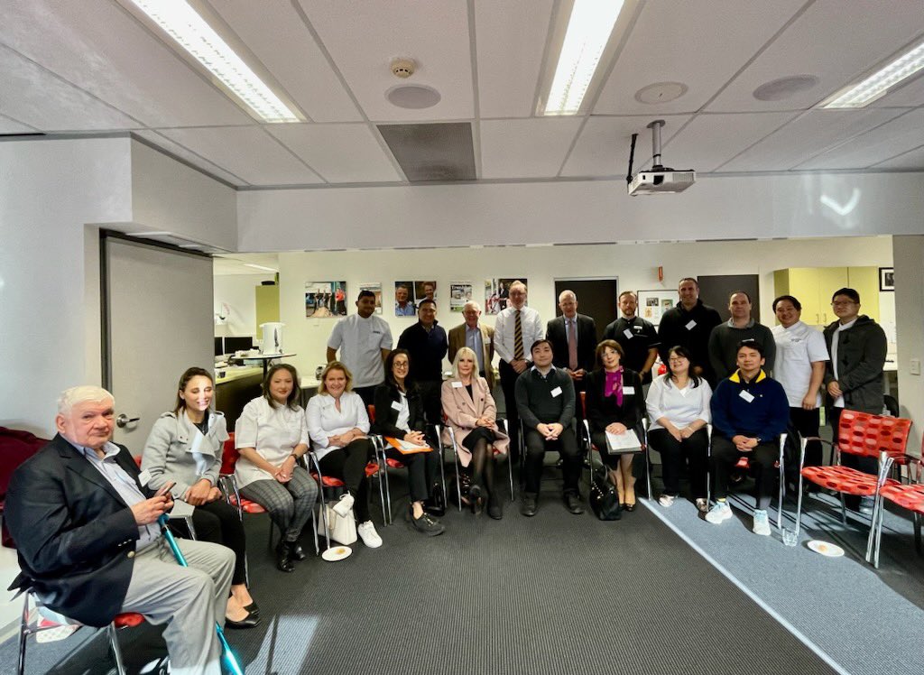 PaulFletcherMP's tweet photo. I met with local pharmacists who are very concerned about Albanese Government’s move to introduce 60 day dispensing. An informative discussion about the community health services pharmacists provide &amp; what could be at risk given the lack of consultation before this was announced. https://t.co/ah6UQPMX8c