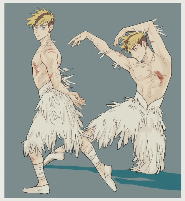 Vash as the principal dancer for the Swan Lake ballet. I might do the Black Swan version too... , you know it is always played by the same dancer.