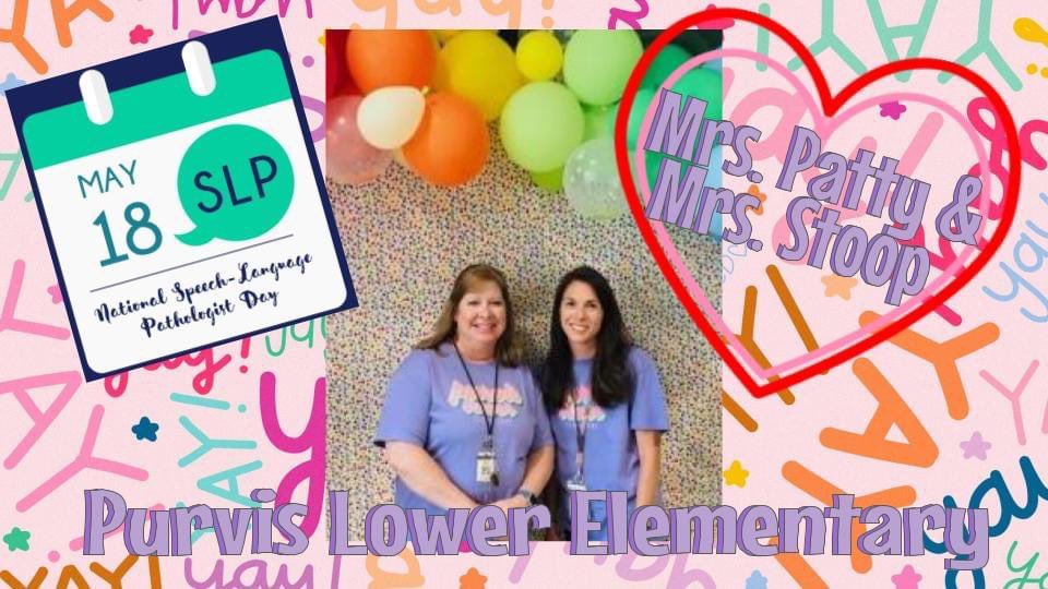 PurvisLower's tweet image. Happy National SLP Day!! We are so thankful for Mrs. Patty and Mrs. Stoop! They are masters at their craft and we are thankful for them!! #PLEtheplacetobe #speechlanguage
