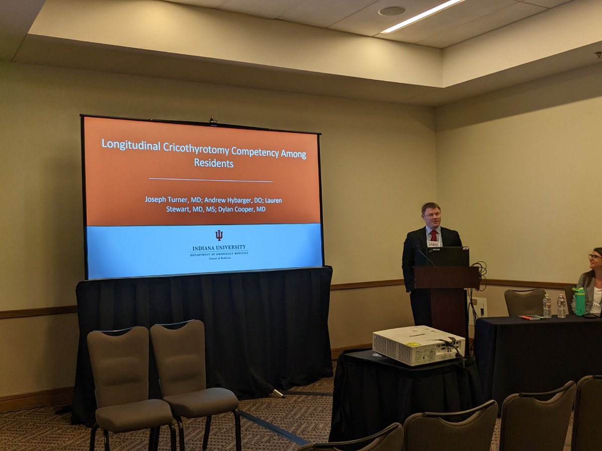 IUSM_EM's tweet photo. IUEM's Dr. Joe Turner and students presenting at SAEM23 in Austin! Great job by all! https://t.co/9rvhcU8YL1
