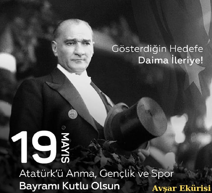 19 Mayıs Atatürk'ü Anma, Gençlik ve Spor Bayramımız kutlu olsun.

#19MAYIS