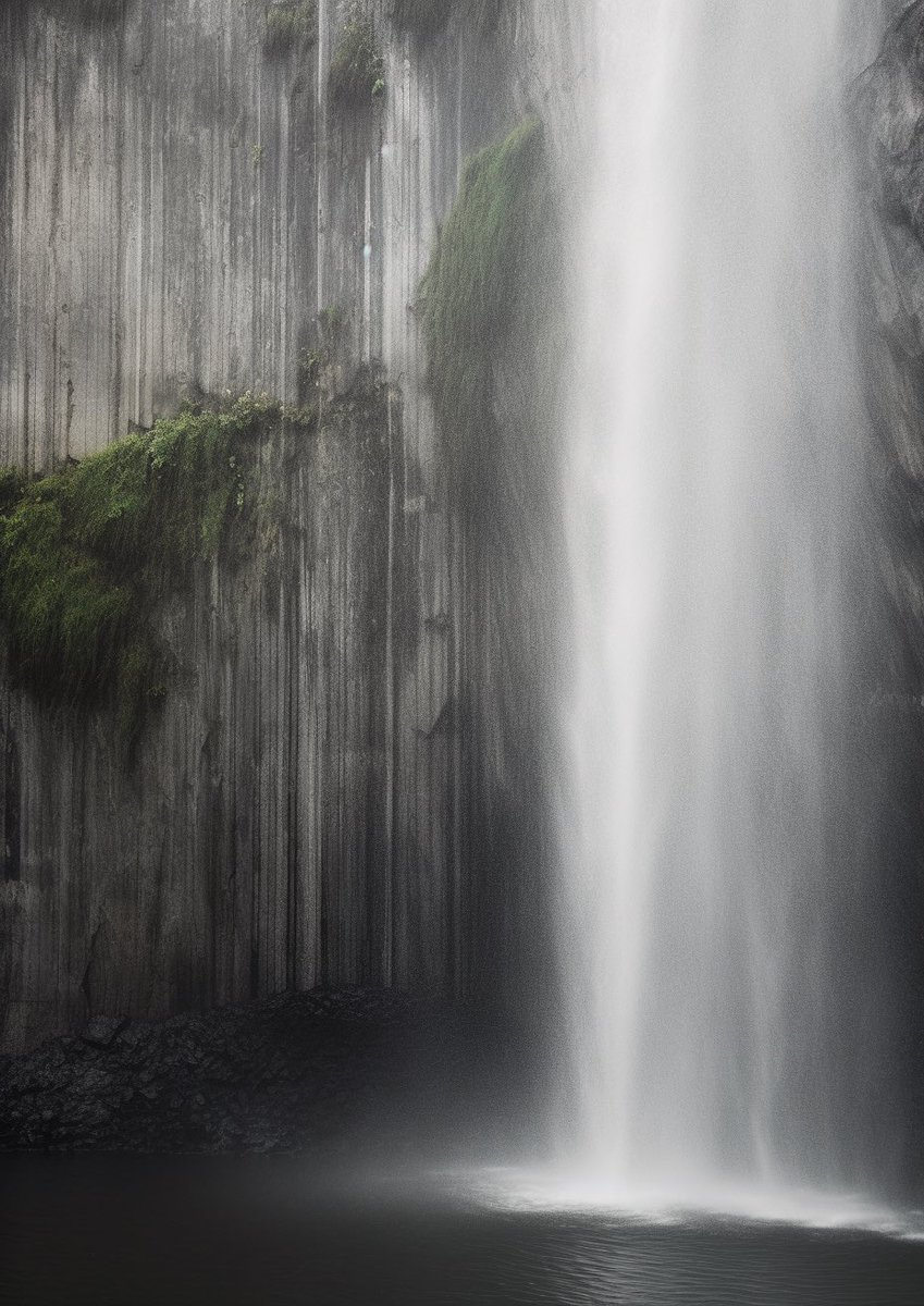 "There is no greater beauty than the beauty of a waterfall." - Mehmet Murat Ildan

🖤 Follow for my daily art &amp; inspiration.

#waterfall #minimalism #minimalist #midjourney5 #midjourney #midjorneyart #AIArtCommuity #AIArtGallery #aiartist #aiart #AIArtistCommunity #minimal