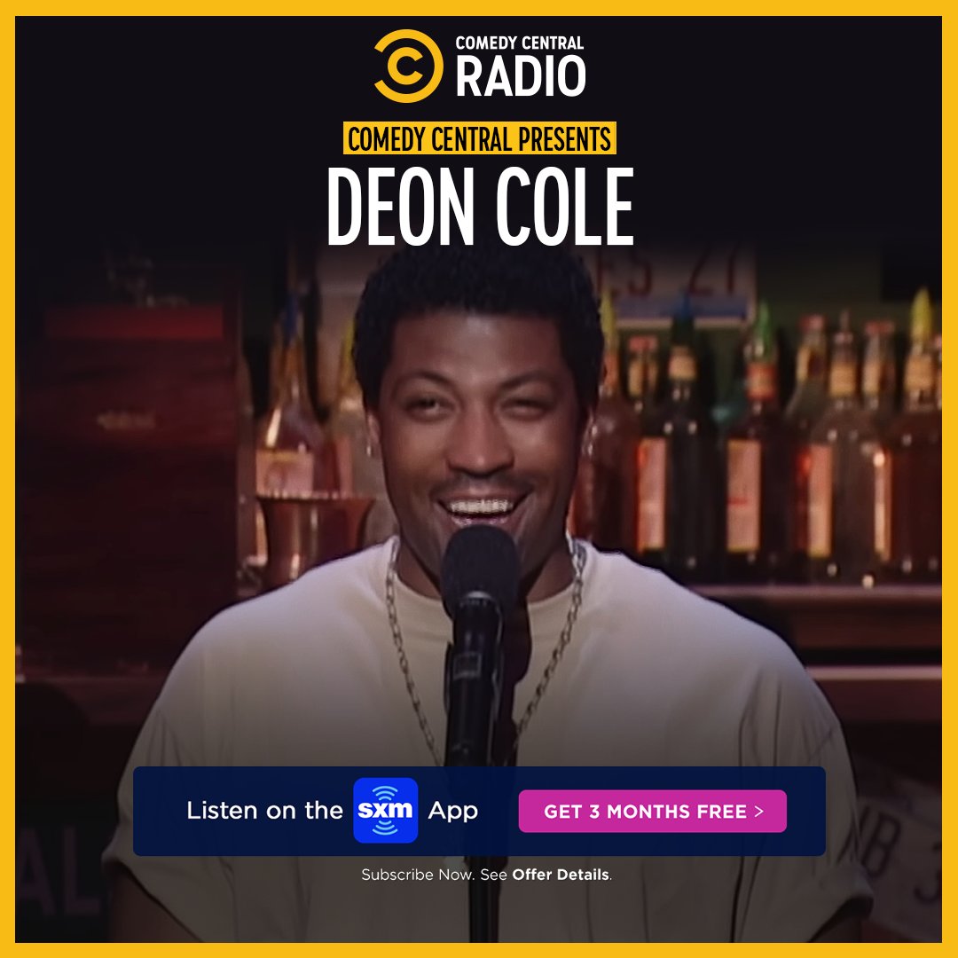 Love stand-up? Listen to Comedy Central Presents: Deon Cole on the SXM app and get your first three months free. Offer details at: siriusxm.us/CCRadio. Full special also available to stream on Comedy Central Stand-Up YouTube.