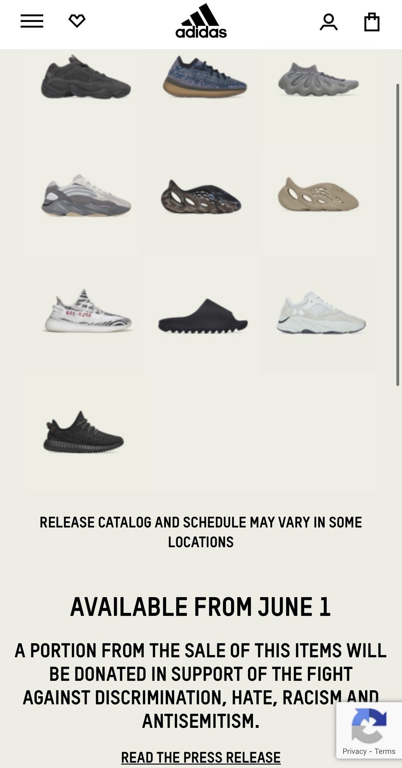 Catálogo adidas new arrivals