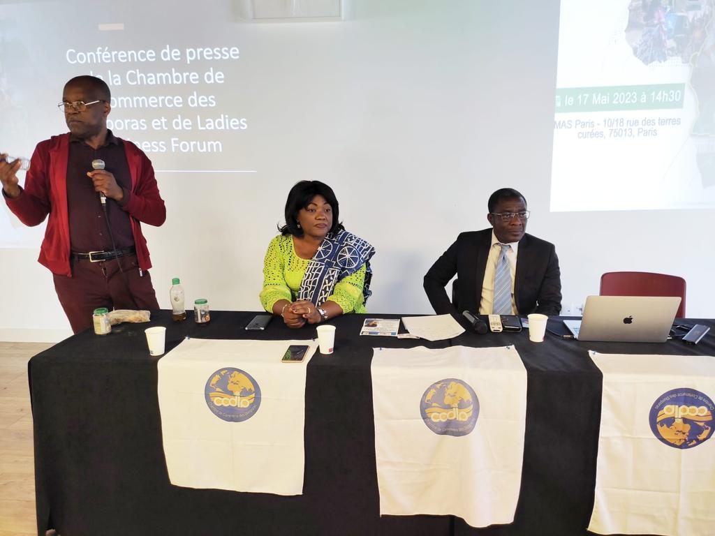 contact_ccdia's tweet photo. Retour en image de la conférence de presse conjointe de la CCDIA et L'association Ladies Business Forum (LBF) dans le cadre des préparatifs du Salon International de l'entrepreneuriat Féminin au Cameroun du 03 au 07 Octobre 2023 
#CCDIA #LBF #entrepreneuriat #femmes #Diaspora https://t.co/d6lKsw5s3g