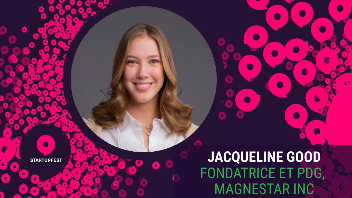 StartupfestVF's tweet photo. .@Jacquelinegood Fondatrice de Magnestar + gagnante du BoF du Startupfest 2022, monte sur scène cette année ! https://t.co/XdaPVgFpDT https://t.co/xu7gxN6NR2