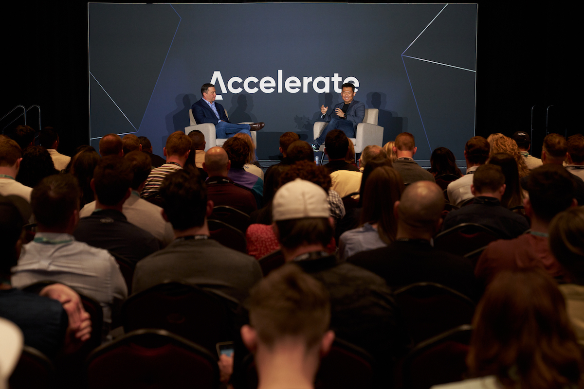 AccelerateEcomm's tweet photo. We're still buzzing from the excitement of Accelerate '23. 

Check out some highlights from our Brand Experience Track featuring:

@LiquidDeath
@Cotopaxi
@enlisteddesign
@MANSCAPED https://t.co/vISyP1zCOh
