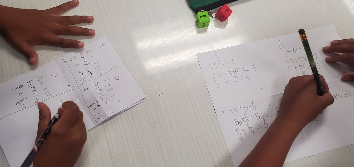 RoninTeacher's tweet photo. "One man's trash, is another man's treasure."  Free foam number dice turned into a math game afternoon.  #standanddeliver #weneedganas https://t.co/zEQR7XPzBy
