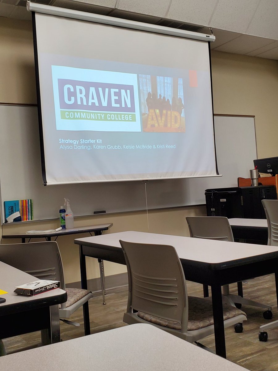 DevEdSC's tweet image. Sharing our personal college story is one way we can build relational capacity. They have started doing this @cravencc, and it is something I hope to share @piedmont_tech. This was one takeaway from the &quot;Strategy Starter Kit&quot; session at today&apos;s AVID Conference.
#cravencchighered